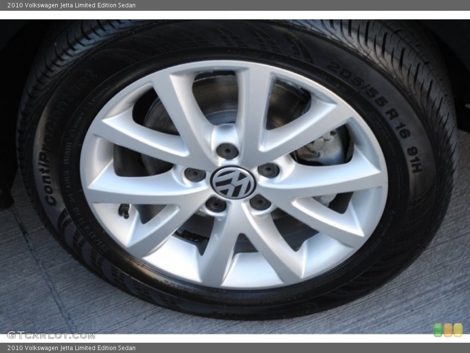 2010 Volkswagen Jetta Limited Edition Sedan Wheel and Tire Photo #76629203