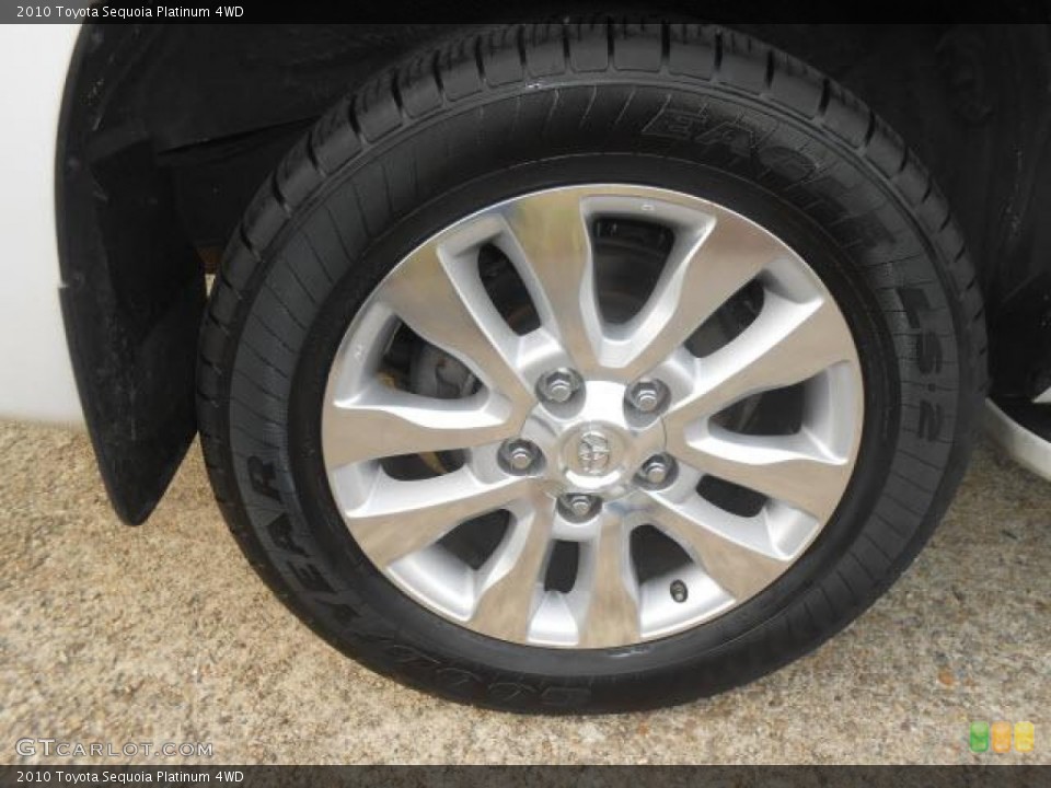 2010 Toyota Sequoia Platinum 4WD Wheel and Tire Photo #76634229