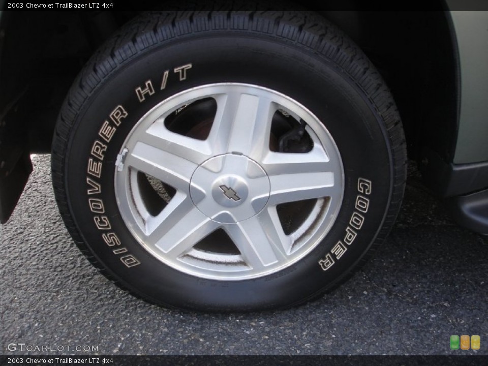 2003 Chevrolet TrailBlazer LTZ 4x4 Wheel and Tire Photo #76643876