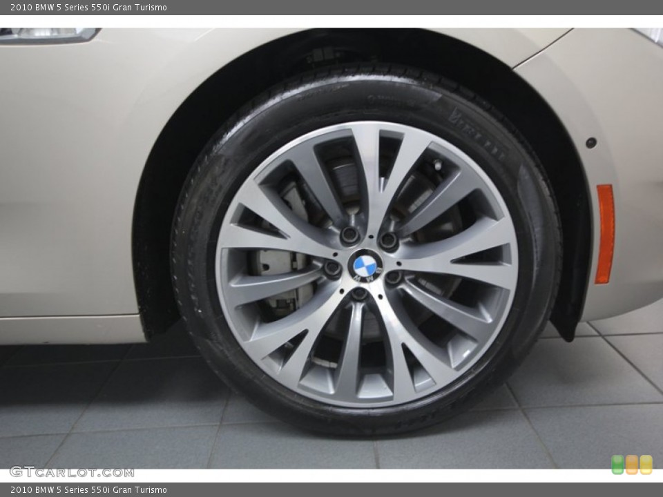 2010 BMW 5 Series 550i Gran Turismo Wheel and Tire Photo #76646817