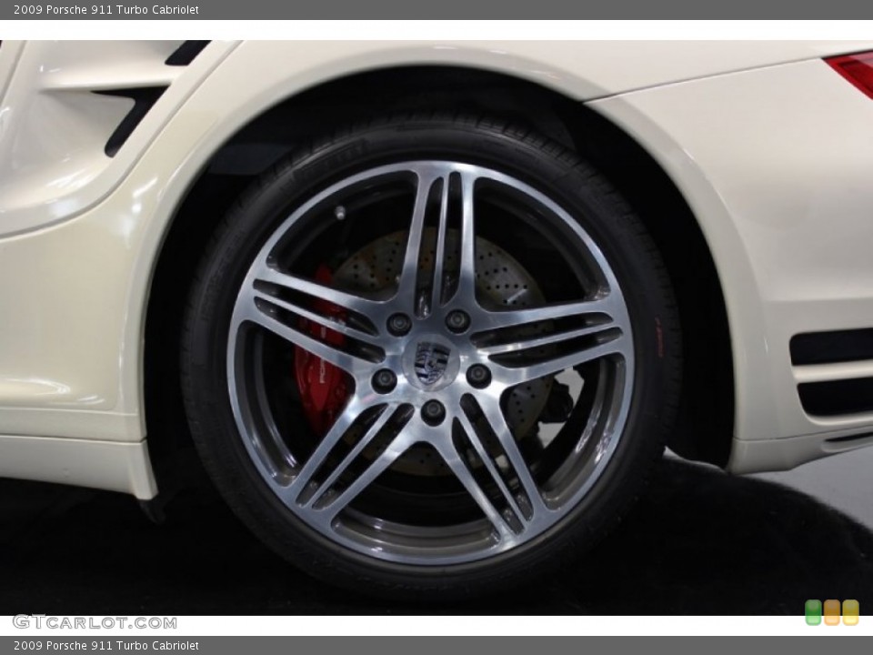 2009 Porsche 911 Turbo Cabriolet Wheel and Tire Photo #76647061