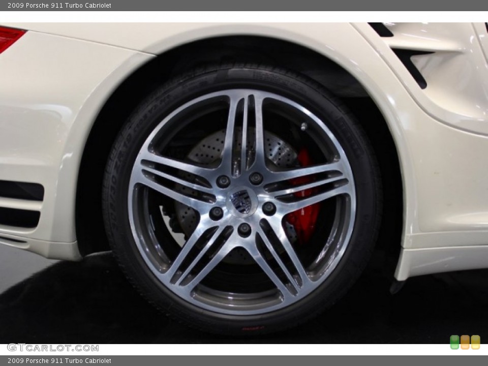 2009 Porsche 911 Turbo Cabriolet Wheel and Tire Photo #76647084