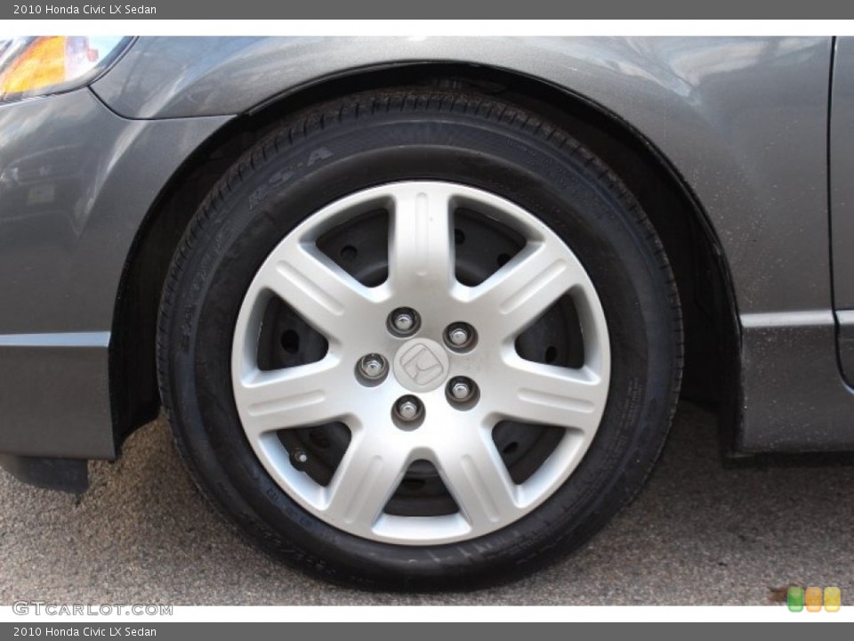 2010 Honda Civic LX Sedan Wheel and Tire Photo #76649795