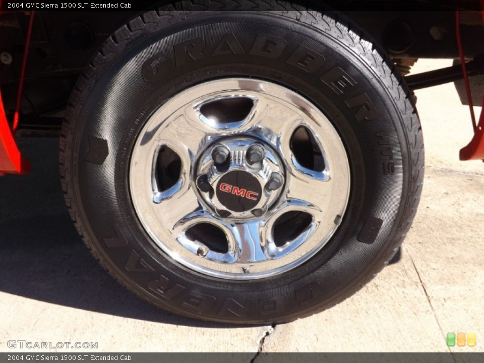 2004 GMC Sierra 1500 SLT Extended Cab Wheel and Tire Photo #76657233