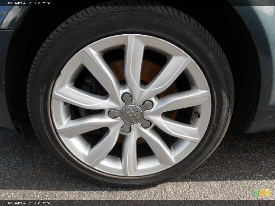 2009 Audi A3 2.0T quattro Wheel and Tire Photo #76659897