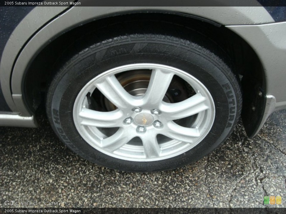 2005 Subaru Impreza Outback Sport Wagon Wheel and Tire Photo #76662492