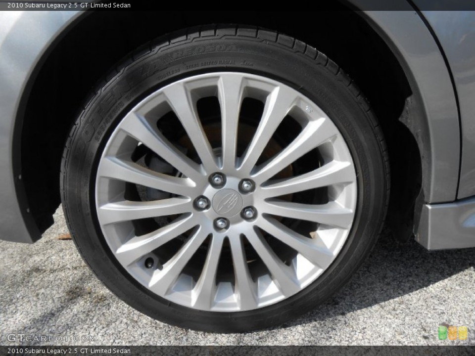 2010 Subaru Legacy 2.5 GT Limited Sedan Wheel and Tire Photo #76664400