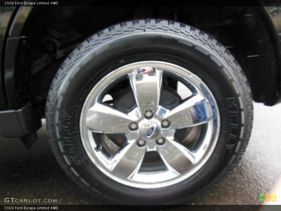 2009 Ford Escape Limited 4WD Wheel and Tire Photo #76669494