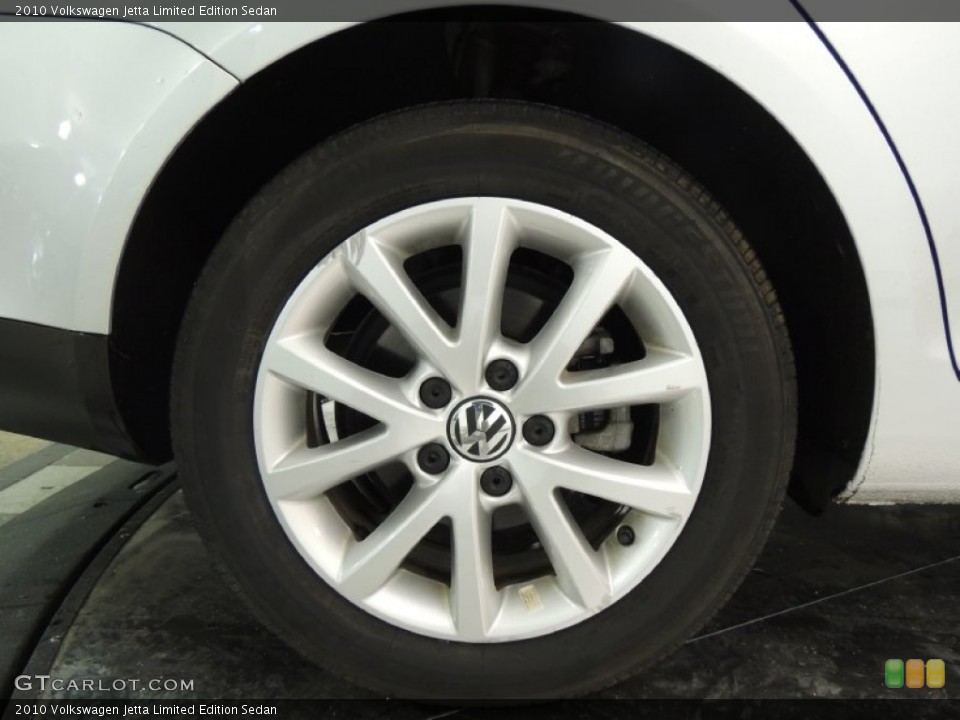 2010 Volkswagen Jetta Limited Edition Sedan Wheel and Tire Photo #76714124