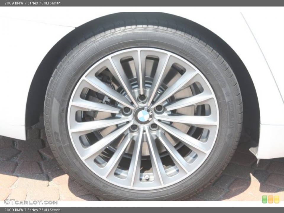 2009 BMW 7 Series 750Li Sedan Wheel and Tire Photo #76714765