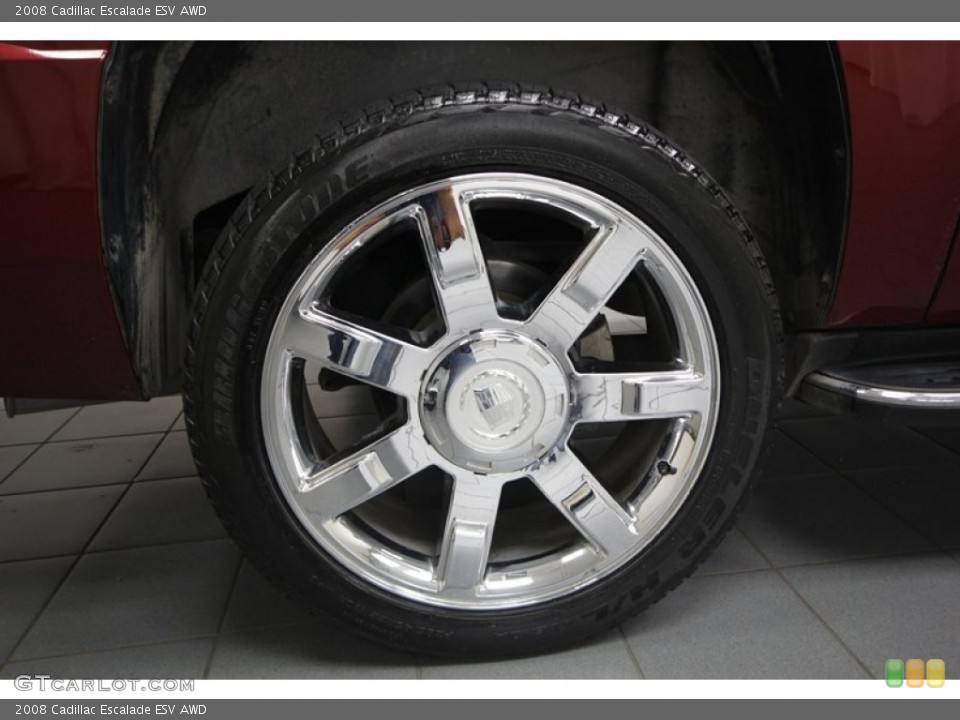 2008 Cadillac Escalade ESV AWD Wheel and Tire Photo #76715593