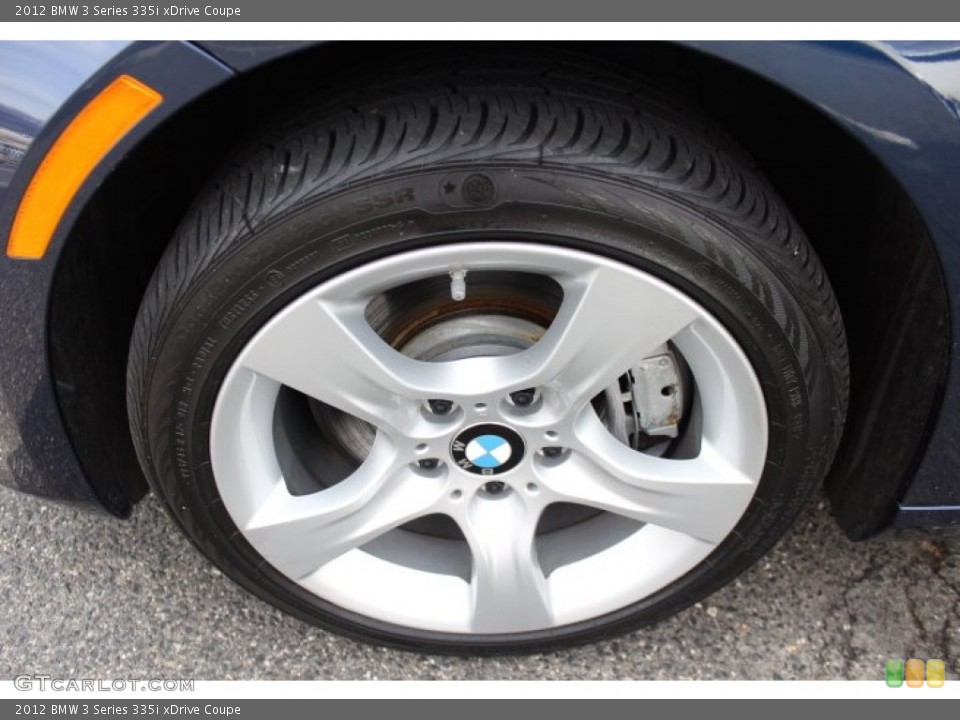 2012 BMW 3 Series 335i xDrive Coupe Wheel and Tire Photo #76749914