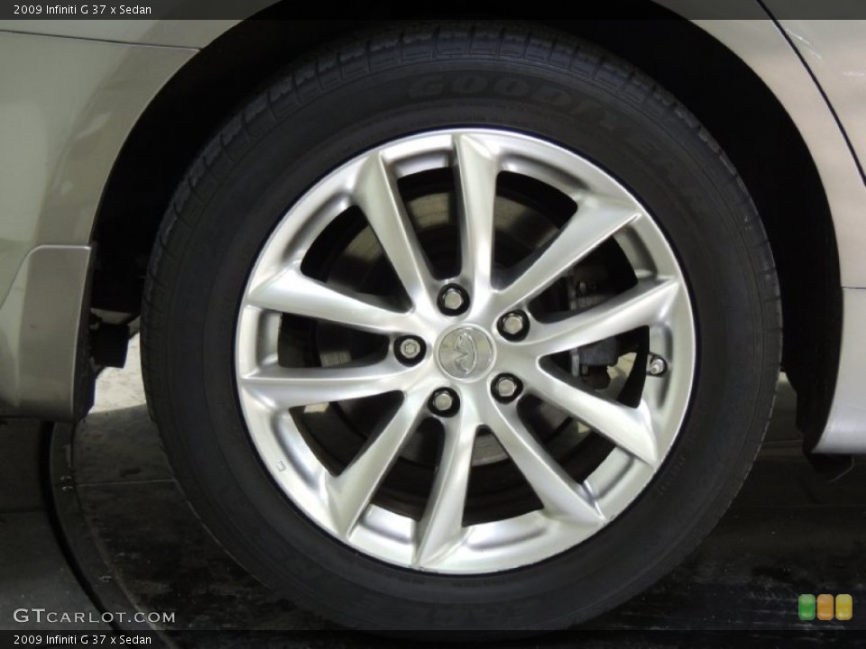 2009 Infiniti G 37 x Sedan Wheel and Tire Photo #76751948