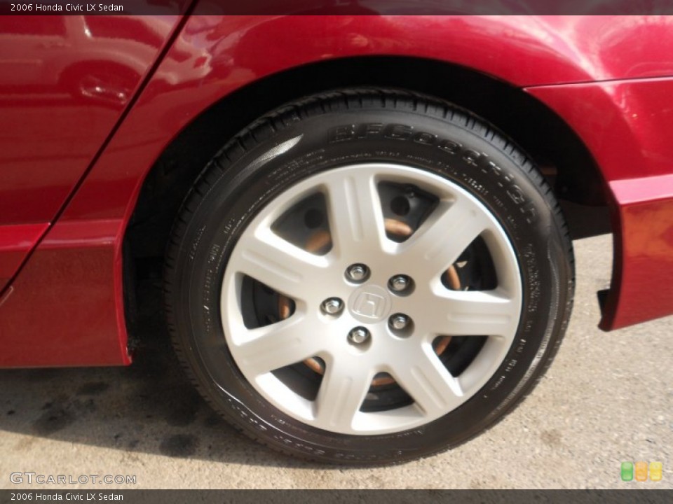 2006 Honda Civic LX Sedan Wheel and Tire Photo #76776727