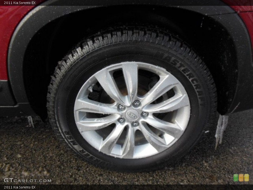 2011 Kia Sorento EX Wheel and Tire Photo #76785284