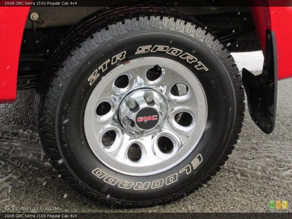 2008 GMC Sierra 1500 Regular Cab 4x4 Wheel and Tire Photo #76786184