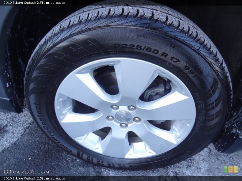 2010 Subaru Outback 2.5i Limited Wagon Wheel and Tire Photo #76786778