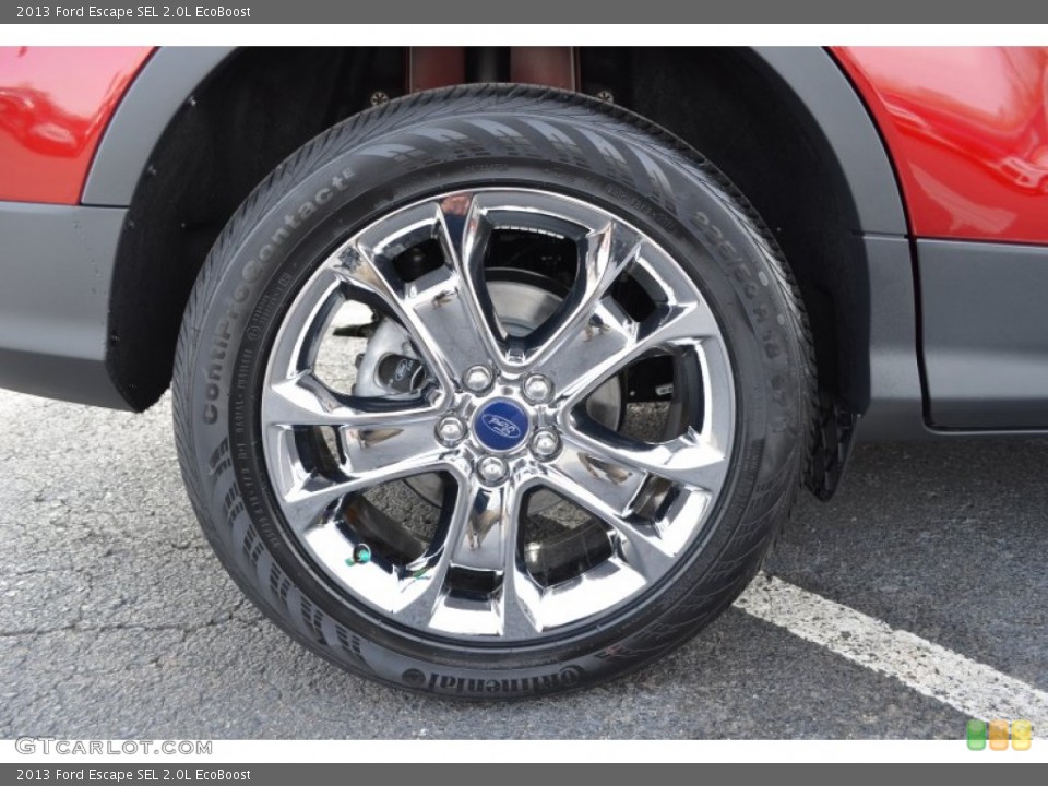 2013 Ford Escape SEL 2.0L EcoBoost Wheel and Tire Photo #76789606