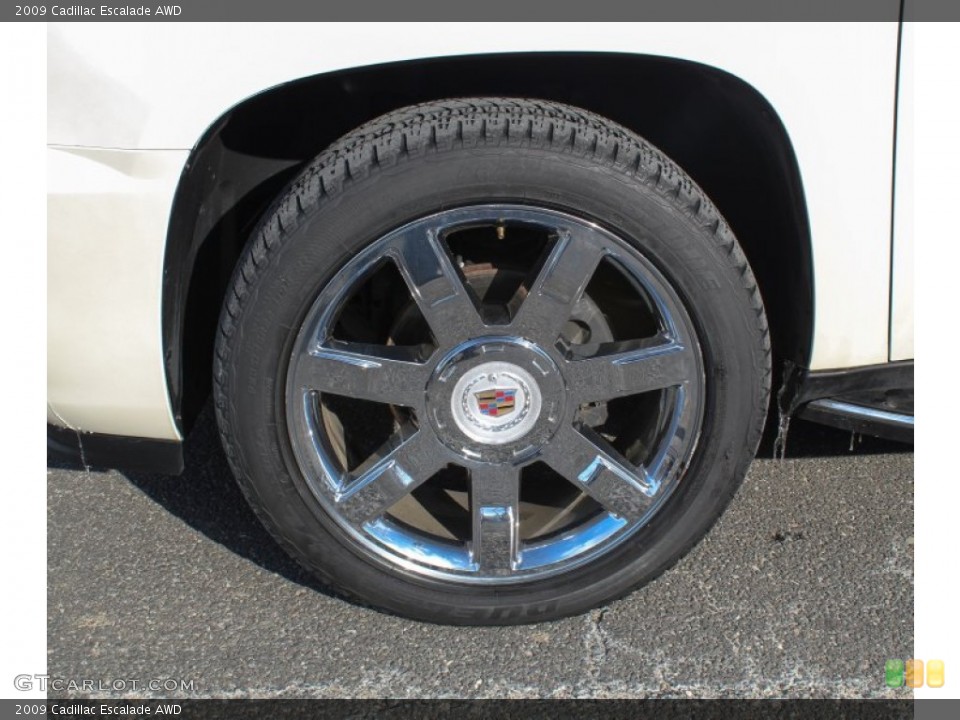 2009 Cadillac Escalade AWD Wheel and Tire Photo #76793687