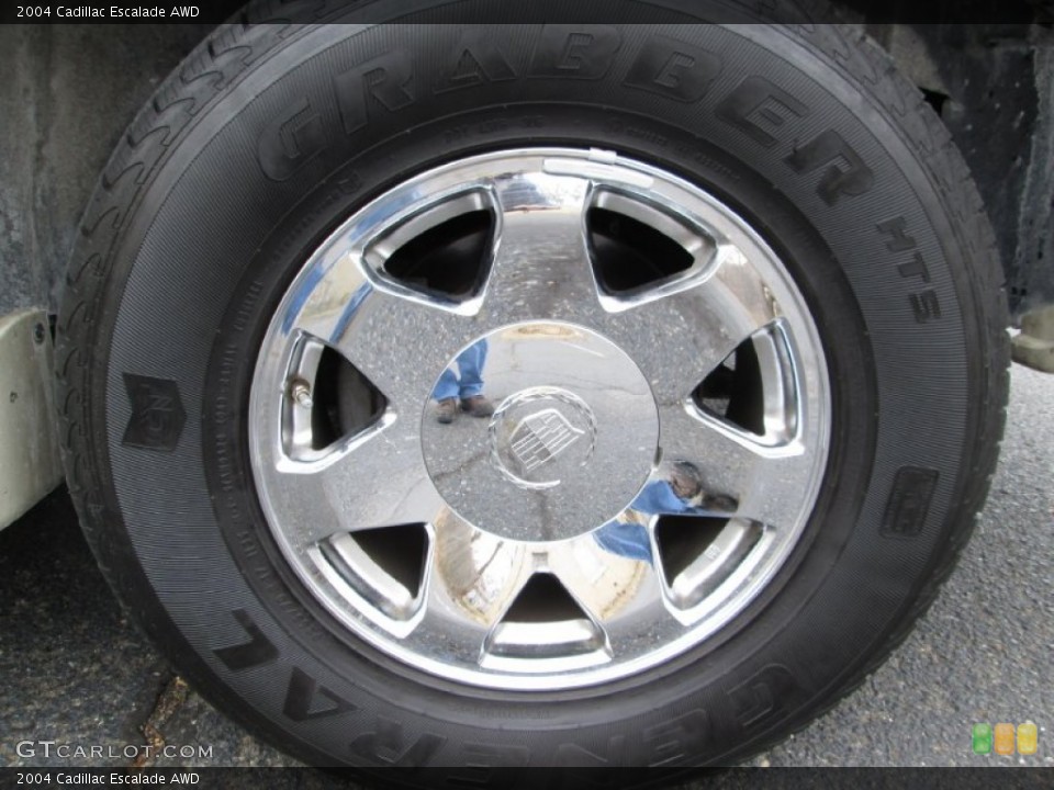 2004 Cadillac Escalade AWD Wheel and Tire Photo #76800368