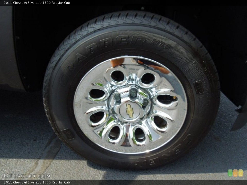 2011 Chevrolet Silverado 1500 Regular Cab Wheel and Tire Photo #76807059