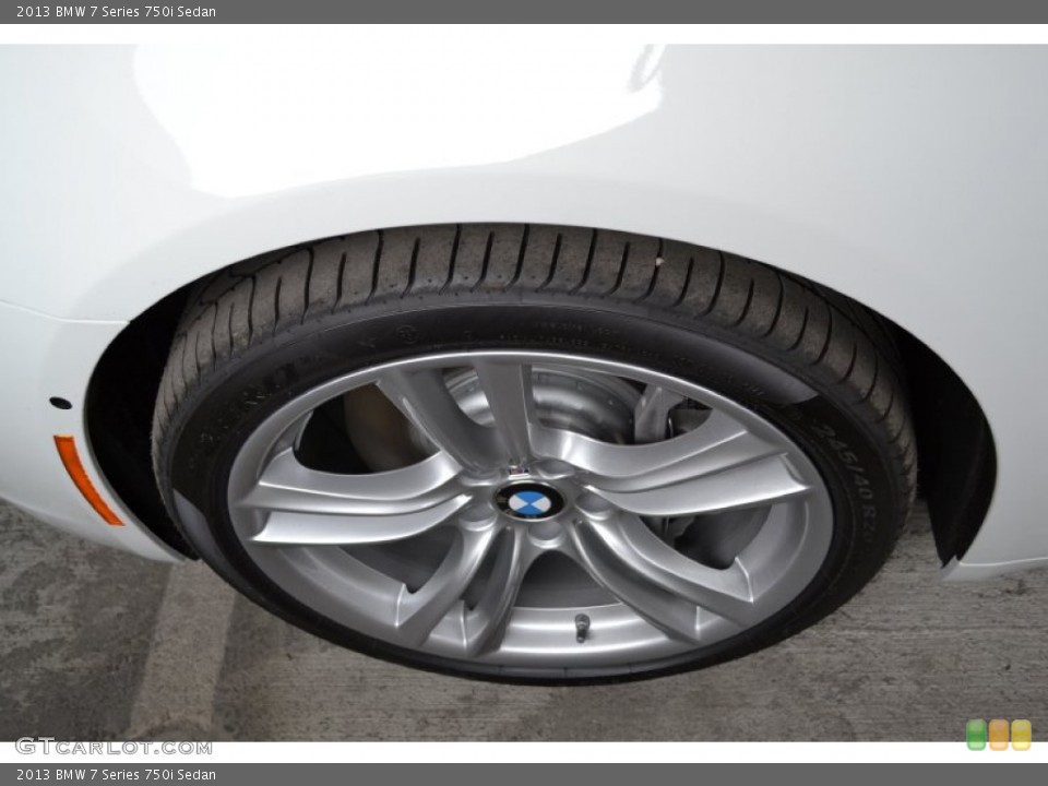 2013 BMW 7 Series 750i Sedan Wheel and Tire Photo #76808982