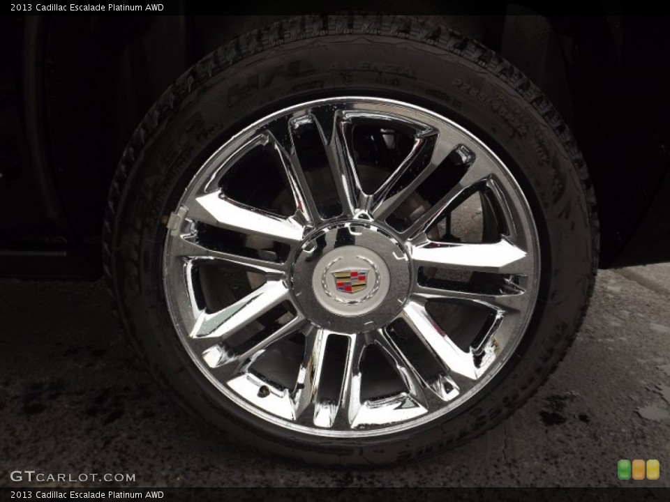 2013 Cadillac Escalade Platinum AWD Wheel and Tire Photo #76809850