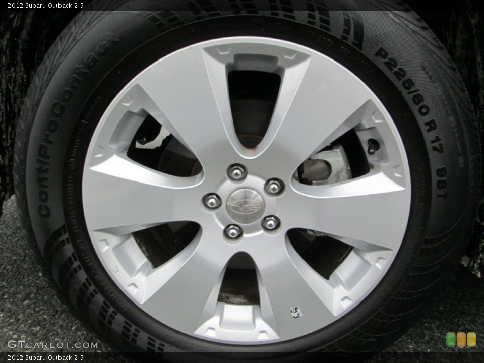2012 Subaru Outback 2.5i Wheel and Tire Photo #76818933