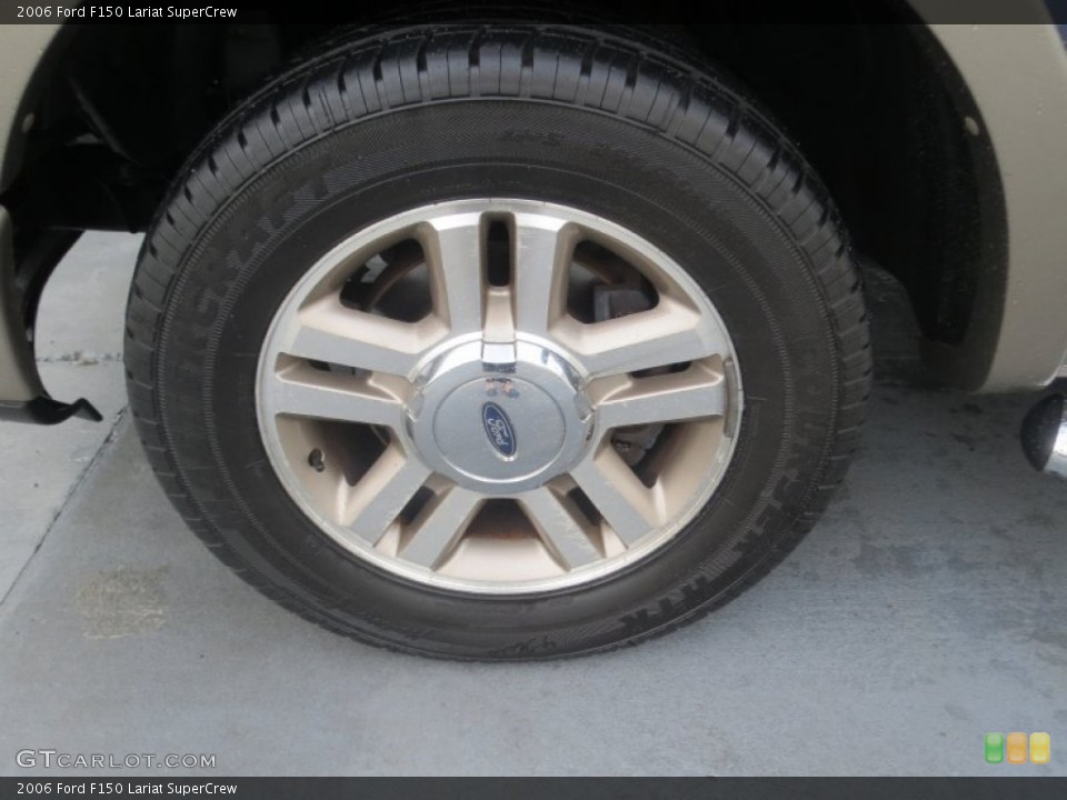 2006 Ford F150 Lariat SuperCrew Wheel and Tire Photo #76822030