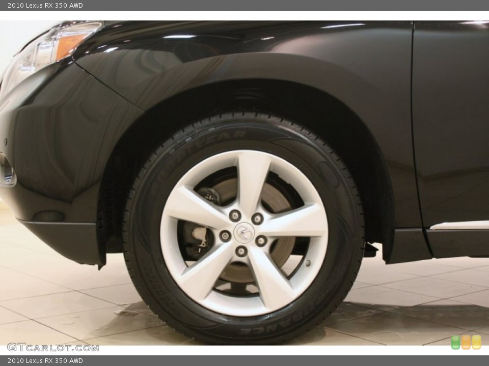 2010 Lexus RX 350 AWD Wheel and Tire Photo #76826820