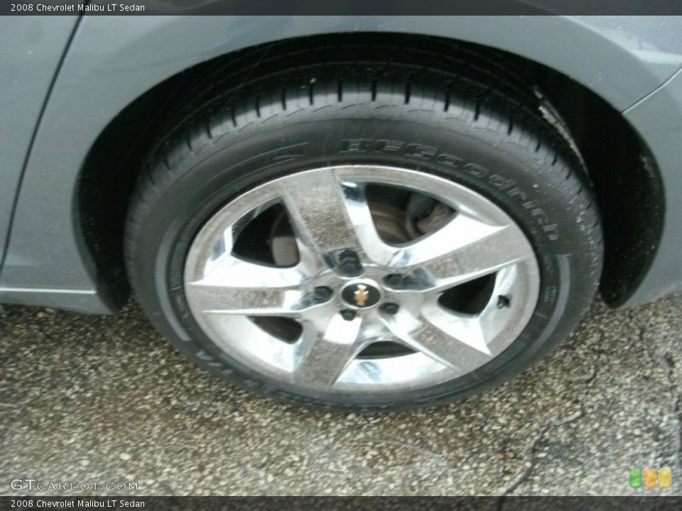 2008 Chevrolet Malibu LT Sedan Wheel and Tire Photo #76830348