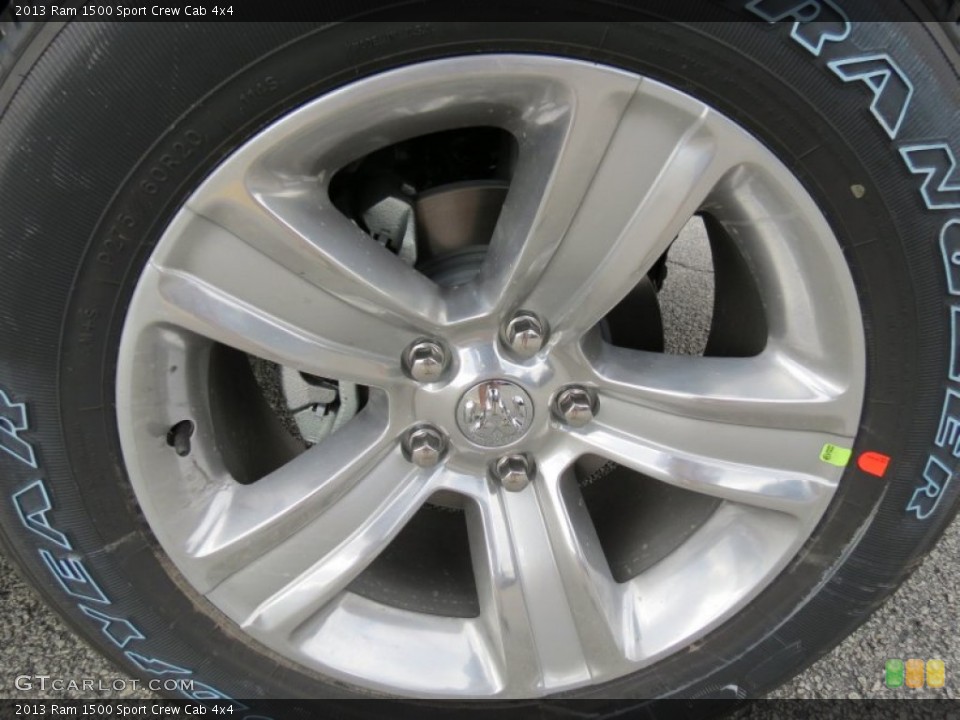 2013 Ram 1500 Sport Crew Cab 4x4 Wheel and Tire Photo #76833758