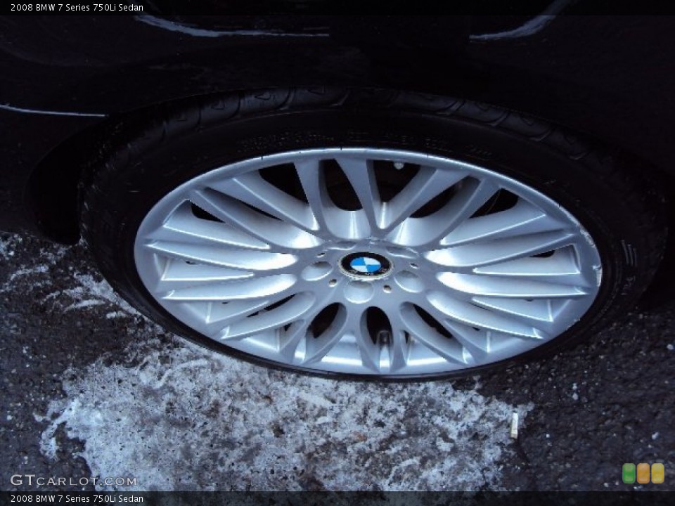 2008 BMW 7 Series 750Li Sedan Wheel and Tire Photo #76836879