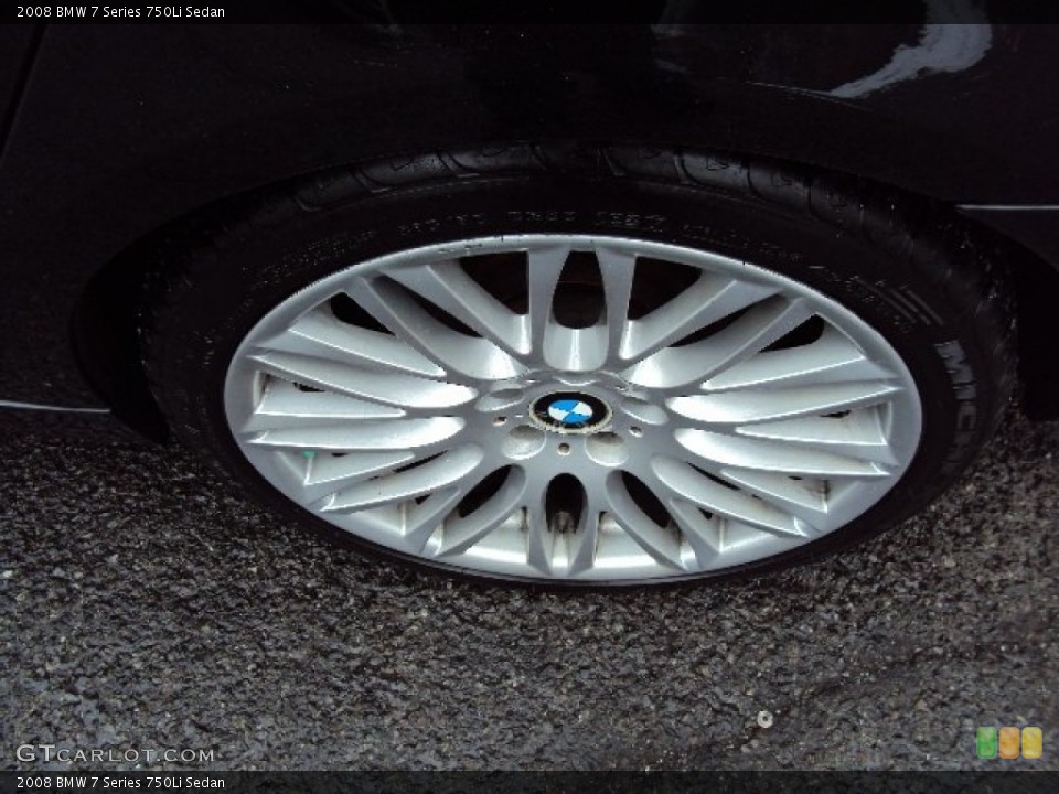 2008 BMW 7 Series 750Li Sedan Wheel and Tire Photo #76836933