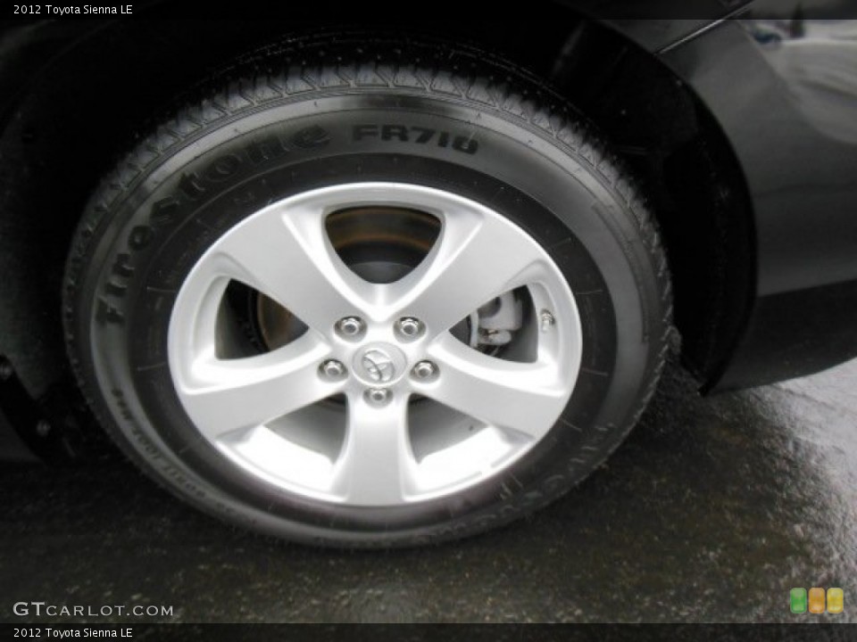 2012 Toyota Sienna LE Wheel and Tire Photo #76848823