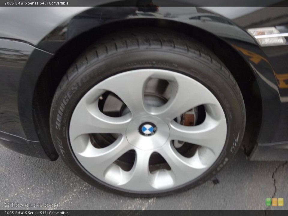 2005 BMW 6 Series 645i Convertible Wheel and Tire Photo #76858404