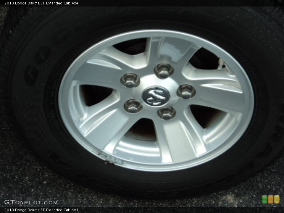 2010 Dodge Dakota ST Extended Cab 4x4 Wheel and Tire Photo #76863598