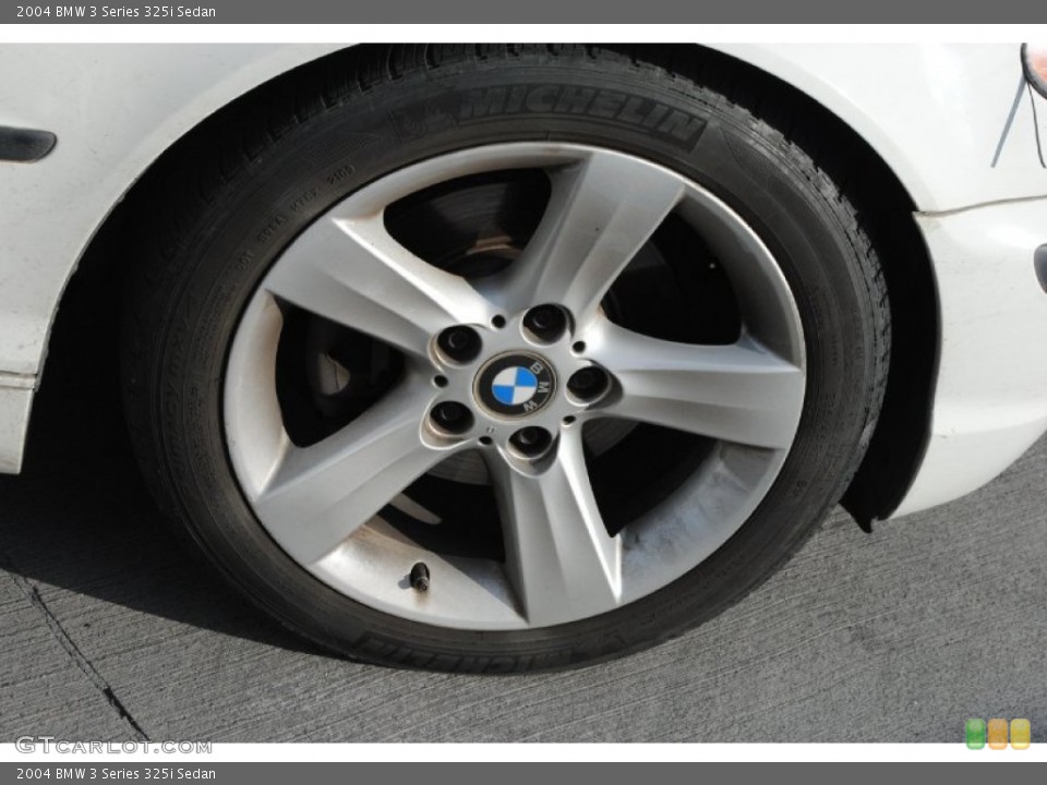 2004 BMW 3 Series 325i Sedan Wheel and Tire Photo #76867518