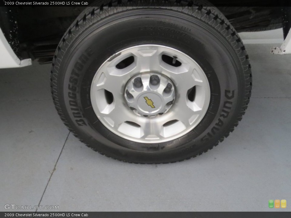 2009 Chevrolet Silverado 2500HD LS Crew Cab Wheel and Tire Photo #76871177