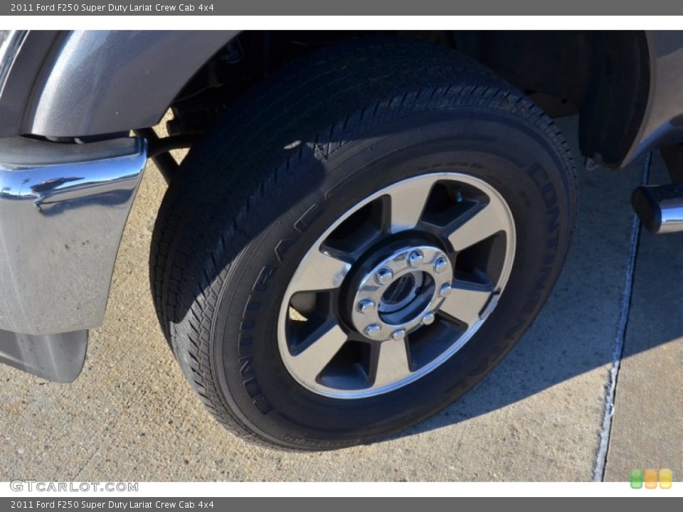 2011 Ford F250 Super Duty Lariat Crew Cab 4x4 Wheel and Tire Photo #76878597
