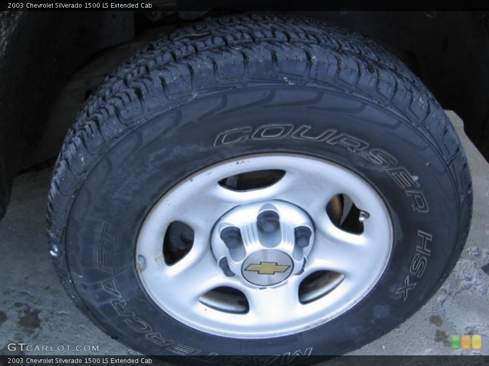 2003 Chevrolet Silverado 1500 LS Extended Cab Wheel and Tire Photo #76879886