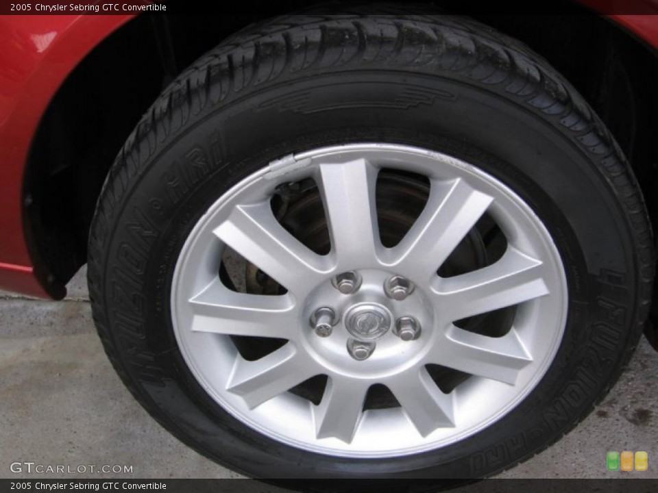 2005 Chrysler Sebring GTC Convertible Wheel and Tire Photo #76881687