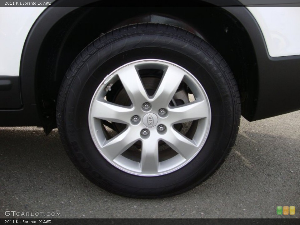 2011 Kia Sorento LX AWD Wheel and Tire Photo #76885113