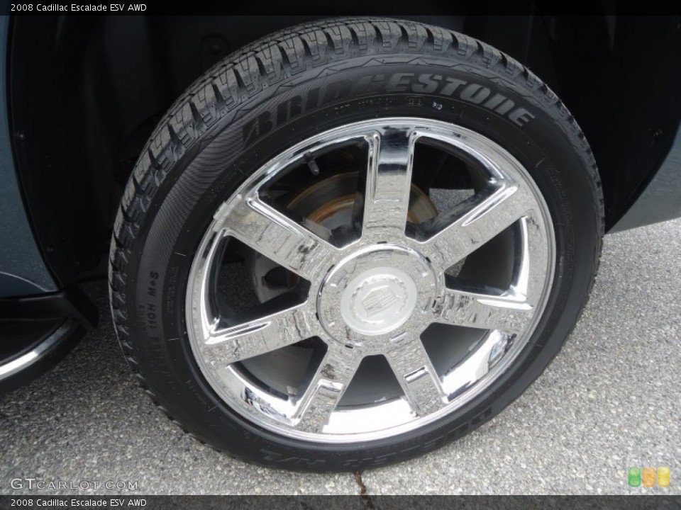 2008 Cadillac Escalade ESV AWD Wheel and Tire Photo #76898592