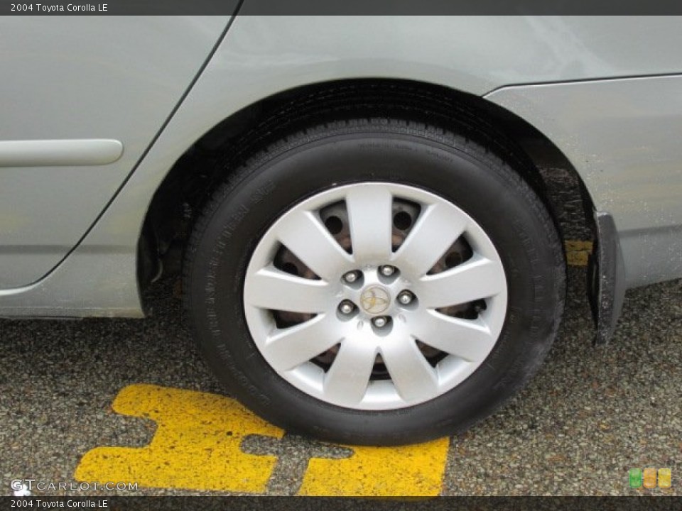 2004 Toyota Corolla LE Wheel and Tire Photo #76906071