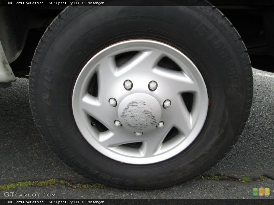 2008 Ford E Series Van E350 Super Duty XLT 15 Passenger Wheel and Tire Photo #76914253