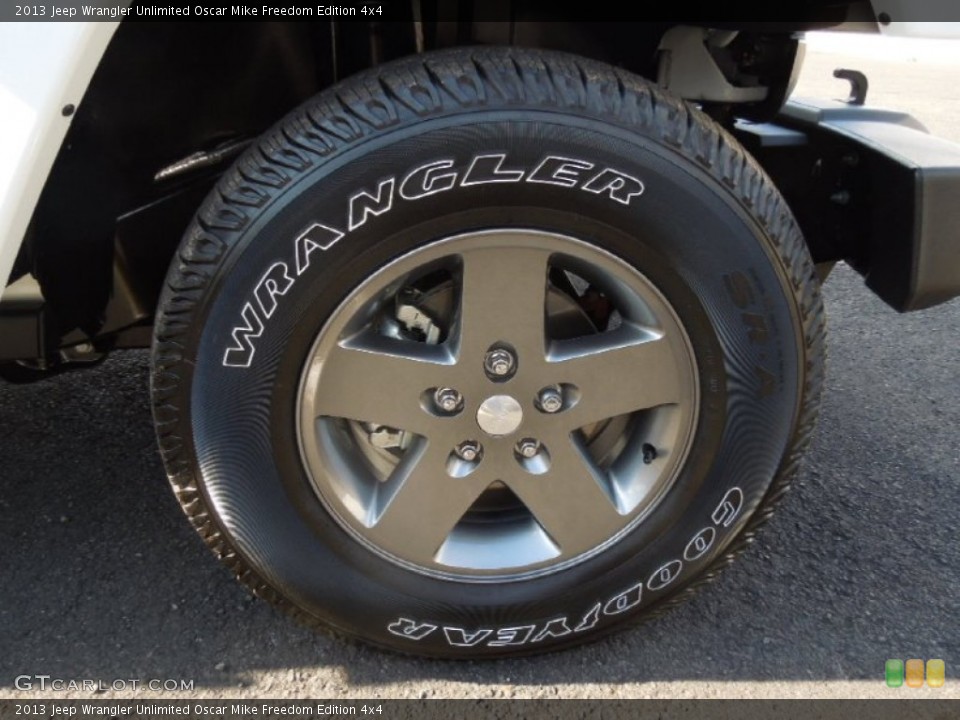 2013 Jeep Wrangler Unlimited Oscar Mike Freedom Edition 4x4 Wheel and Tire Photo #76917969