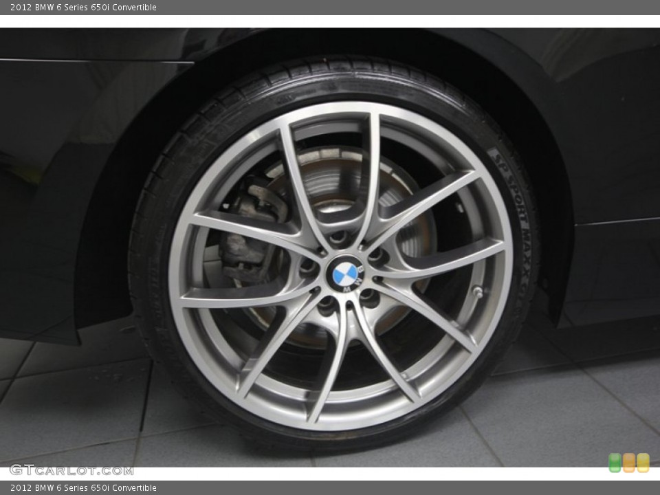 2012 BMW 6 Series 650i Convertible Wheel and Tire Photo #76922350
