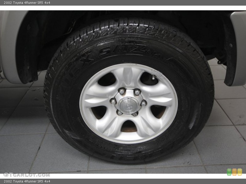 2002 Toyota 4Runner SR5 4x4 Wheel and Tire Photo #76926525