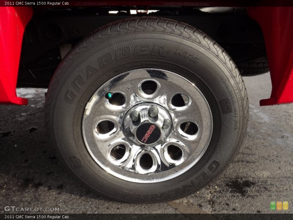 2011 GMC Sierra 1500 Regular Cab Wheel and Tire Photo #76937470